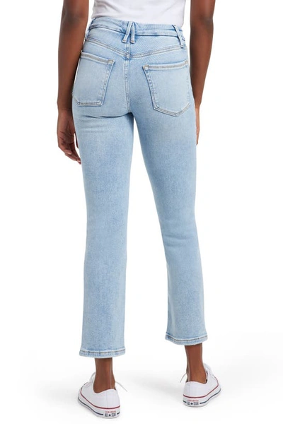 Good American Good Legs Button Fly Straight Leg Jeans In Indigo400