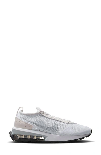 Shop Nike Air Max Flyknit Racer Sneaker In White/ Platinum/ Black