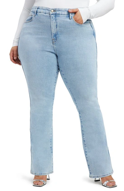 Good American Good Curve High Waist Bootcut Jeans In Indigo436