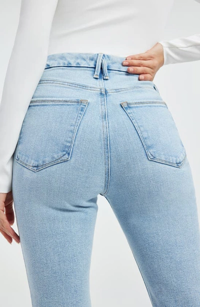 Good American Good Curve High Waist Bootcut Jeans In Indigo436