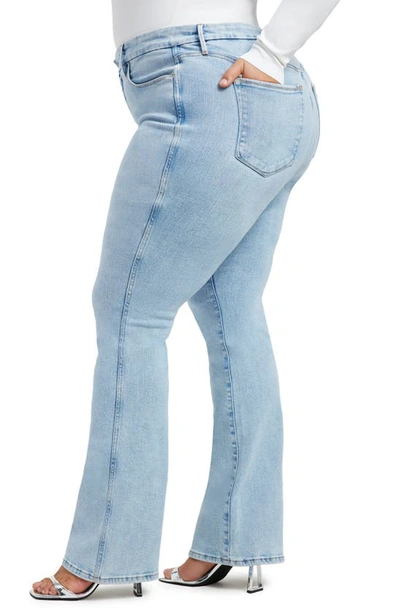 Good American Good Curve High Waist Bootcut Jeans In Indigo436
