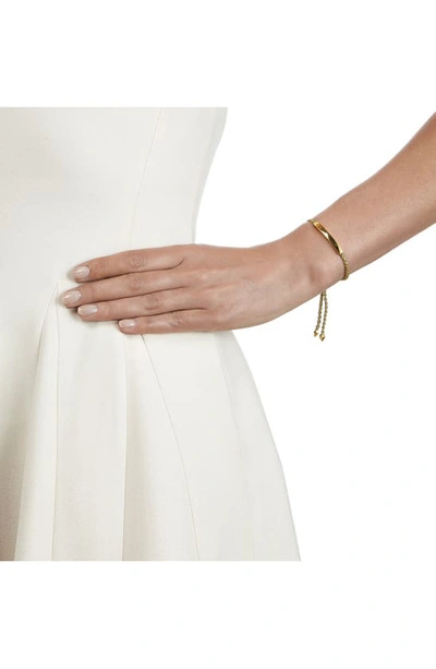 Monica Vinader Engravable Linear Bar Friendship Bracelet In Gold Metallica