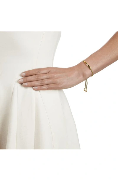 Monica Vinader Engravable Linear Bar Friendship Bracelet In Gold Metallica