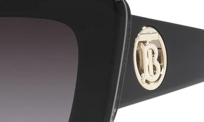 Shop Burberry 51mm Square Sunglasses In Grey Gradient