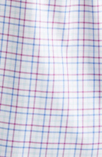 Shop Peter Millar Noland Crown Lite Check Stretch Button-down Shirt In Maritime