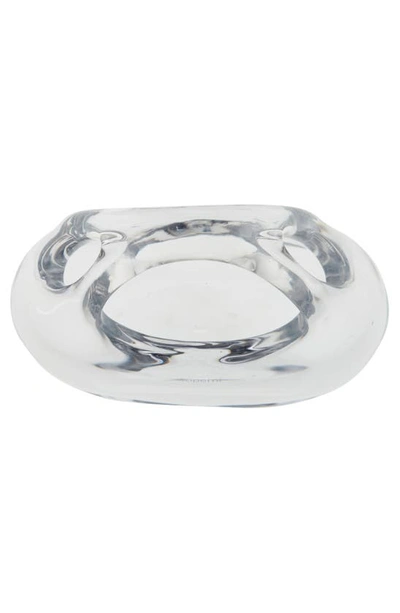 Shop Coperni Micro Swipe Glass Baguette Top Handle Bag In Glass Transparent
