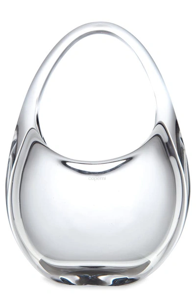 Shop Coperni Mini Swipe Glass Top Handle Bag In Glass Transparent