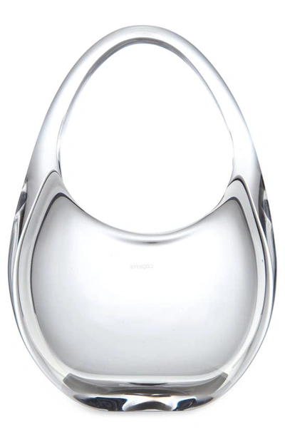 Shop Coperni Mini Swipe Glass Top Handle Bag In Glass Transparent