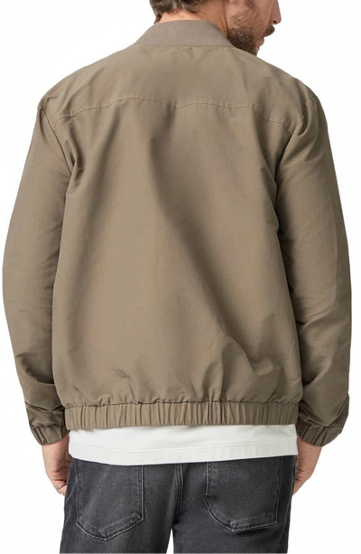 Shop Paige Nial Cotton & Nylon Blend Bomber Jacket In French Press