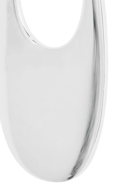 Shop Coperni Large Swipe Hoop Earrings In Silver