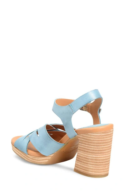 Shop Kork-ease Hutton Ankle Strap Platform Sandal In Teal F/ G