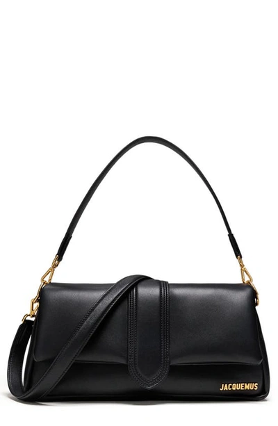 Jacquemus Le Bambimou Leather Shoulder Bag In 990 Black