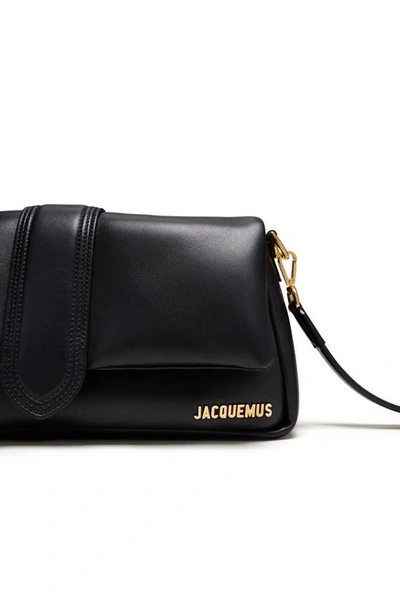 Jacquemus Le Bambimou Leather Shoulder Bag In 990 Black