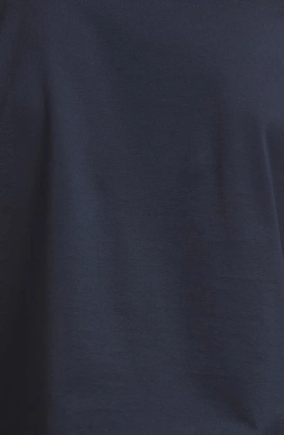 Moncler Double Logo Patch T-shirt In Navy