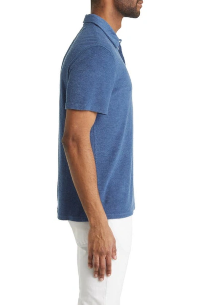 Shop Rails Rhen French Terry Polo In Ensign Blue