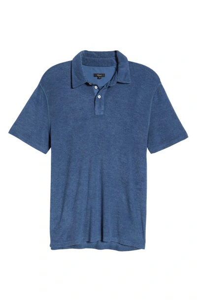 Shop Rails Rhen French Terry Polo In Ensign Blue