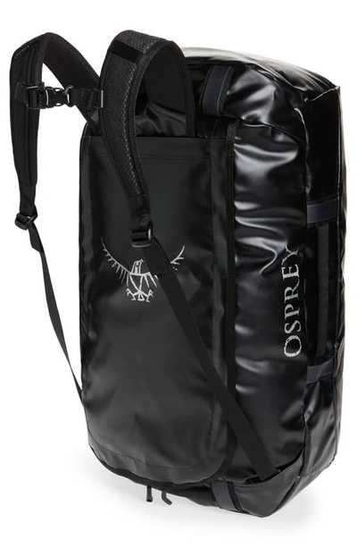 Shop Osprey Transporter 65 Duffle Backpack In Black