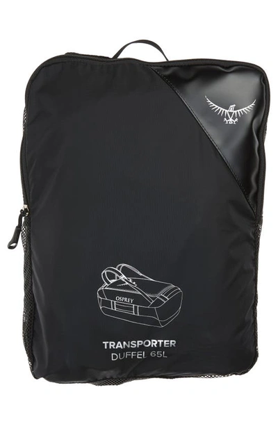Shop Osprey Transporter 65 Duffle Backpack In Black