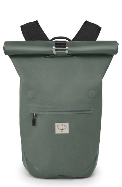 Shop Osprey Arcane™ 25l Waterproof Roll Top Backpack In Pine Leaf Green