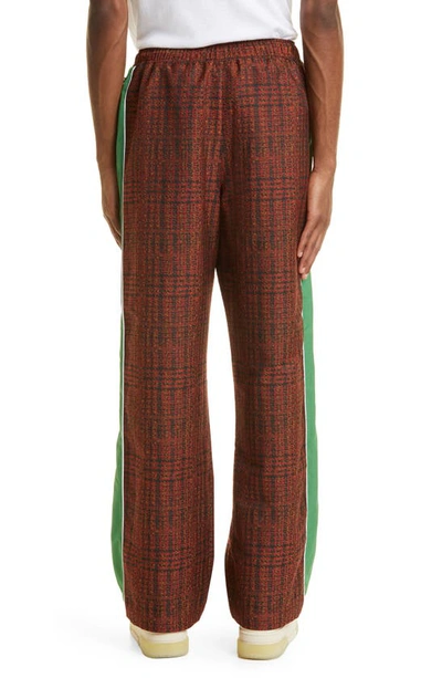 Ahluwalia Grove Tailored Trouser Pants Brown In Red/black