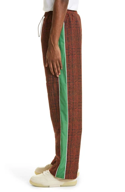 Ahluwalia Grove Tailored Trouser Pants Brown In Red/black
