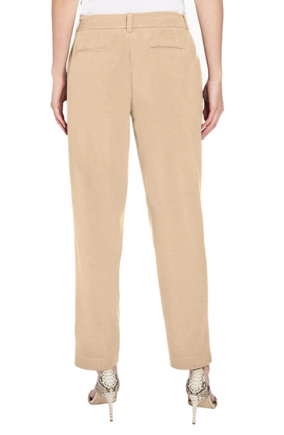 Jones New York Solid Stretch Pull-on Straight Leg Pant In Praline