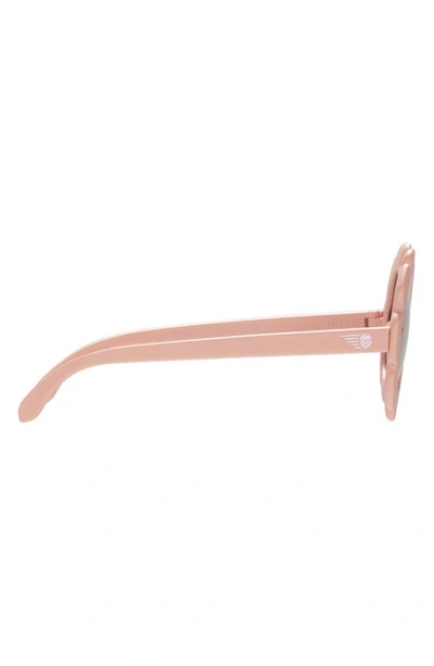 Babiators Peachy Keen 43mm Mirrored Polarized Flower Shaped Sunglasses In Peachy Keen