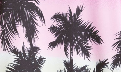 Palm Angels Sunset-print Striped Track Gilet In Purple Black