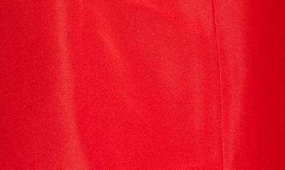 Shop Carolina Herrera Embroidered Sequin Fit & Flare Silk Dress In Poppy