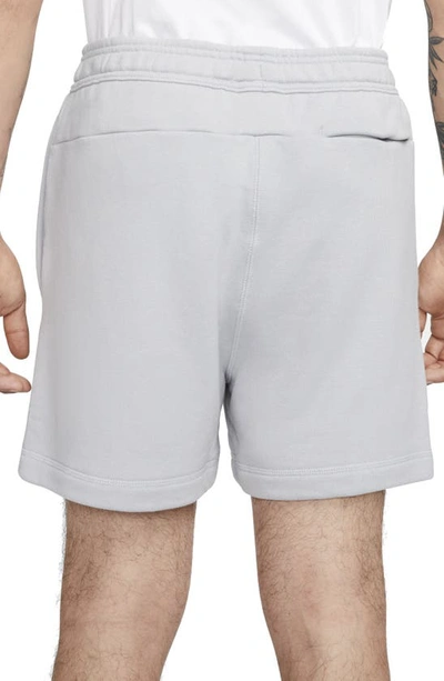 Shop Nike French Terry Shorts In Wolf Grey/ Wolf Grey