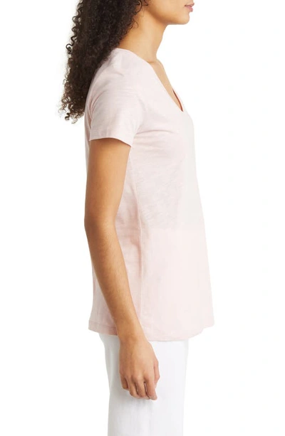 Shop Caslon U-neck T-shirt In Pink Lotus