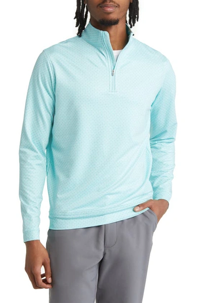 Shop Peter Millar Perth Pina Skullada Performance Pullover In Celeste