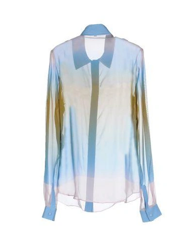Shop Jonathan Saunders Patterned Shirts & Blouses In Sky Blue