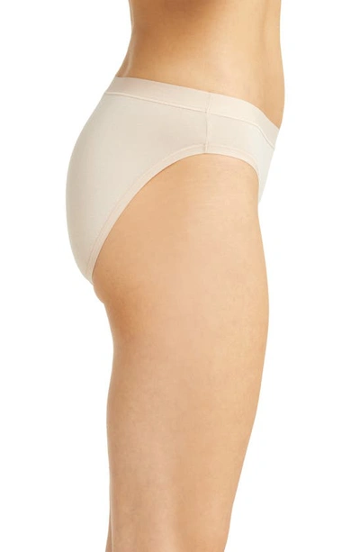 Wacoal Understated Stretch Cotton Bikini Briefs In Sand