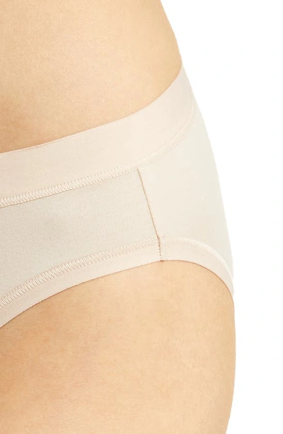 Wacoal Understated Stretch Cotton Bikini Briefs In Sand