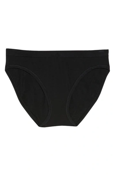 Shop Wacoal Understated Cotton Blend Bikini In Black