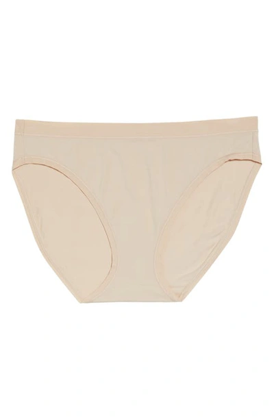 Wacoal Understated Stretch Cotton Bikini Briefs In Sand