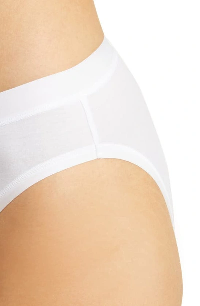 Wacoal Understated Stretch Cotton Bikini Briefs In White