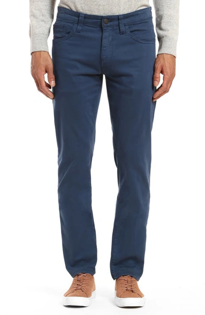 Mavi Jeans Zach Cotton Straight Fit Pants In Navy Twill