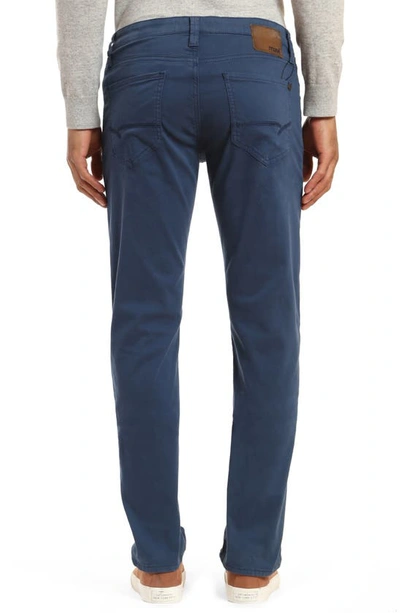 Mavi Jeans Zach Cotton Straight Fit Pants In Navy Twill