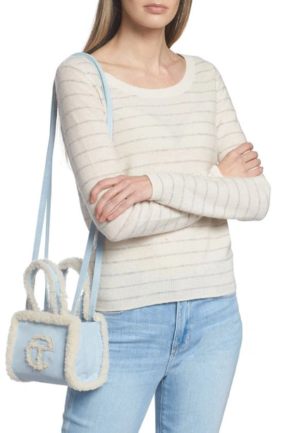 Ugg X Telfar Gender Inclusive Small Genuine Shearling Shopper In Blue