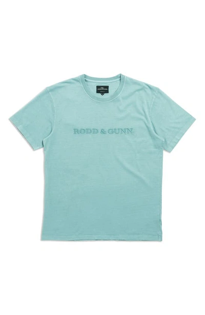 Rodd & Gunn Thomsons Crossing Embroidered Logo T-shirt In Willow