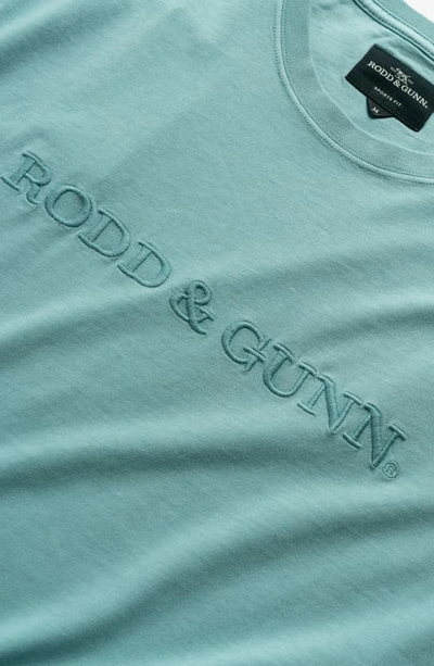 Rodd & Gunn Thomsons Crossing Embroidered Logo T-shirt In Willow