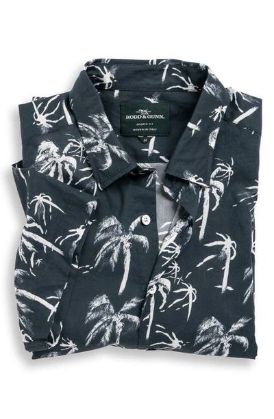 Shop Rodd & Gunn Damper Bay Short Sleeve Button-up Shirt In Midnight