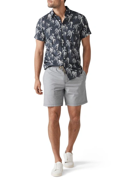 Shop Rodd & Gunn Damper Bay Short Sleeve Button-up Shirt In Midnight