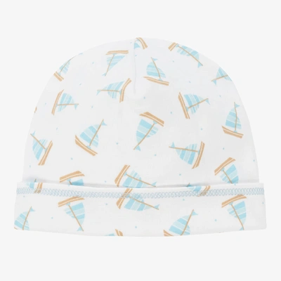 Shop Magnolia Baby Baby Boys Cotton Tiny Sailboat Hat In Blue