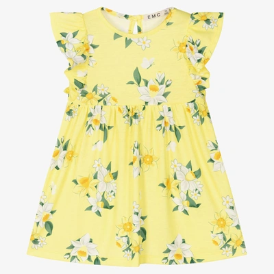 Shop Everything Must Change Girls Yellow Jersey Daffodil Dress