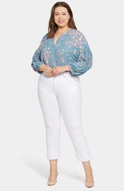 Nydj Marilyn Ankle Straight Leg Jeans In Optic White