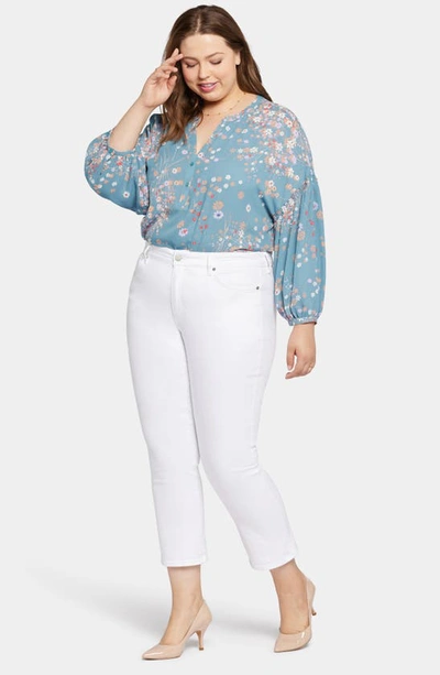 Nydj Marilyn Ankle Straight Leg Jeans In Optic White