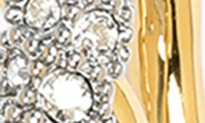 Shop Alexis Bittar Solanales Crystal Orbit Hoop Earrings In Crystals